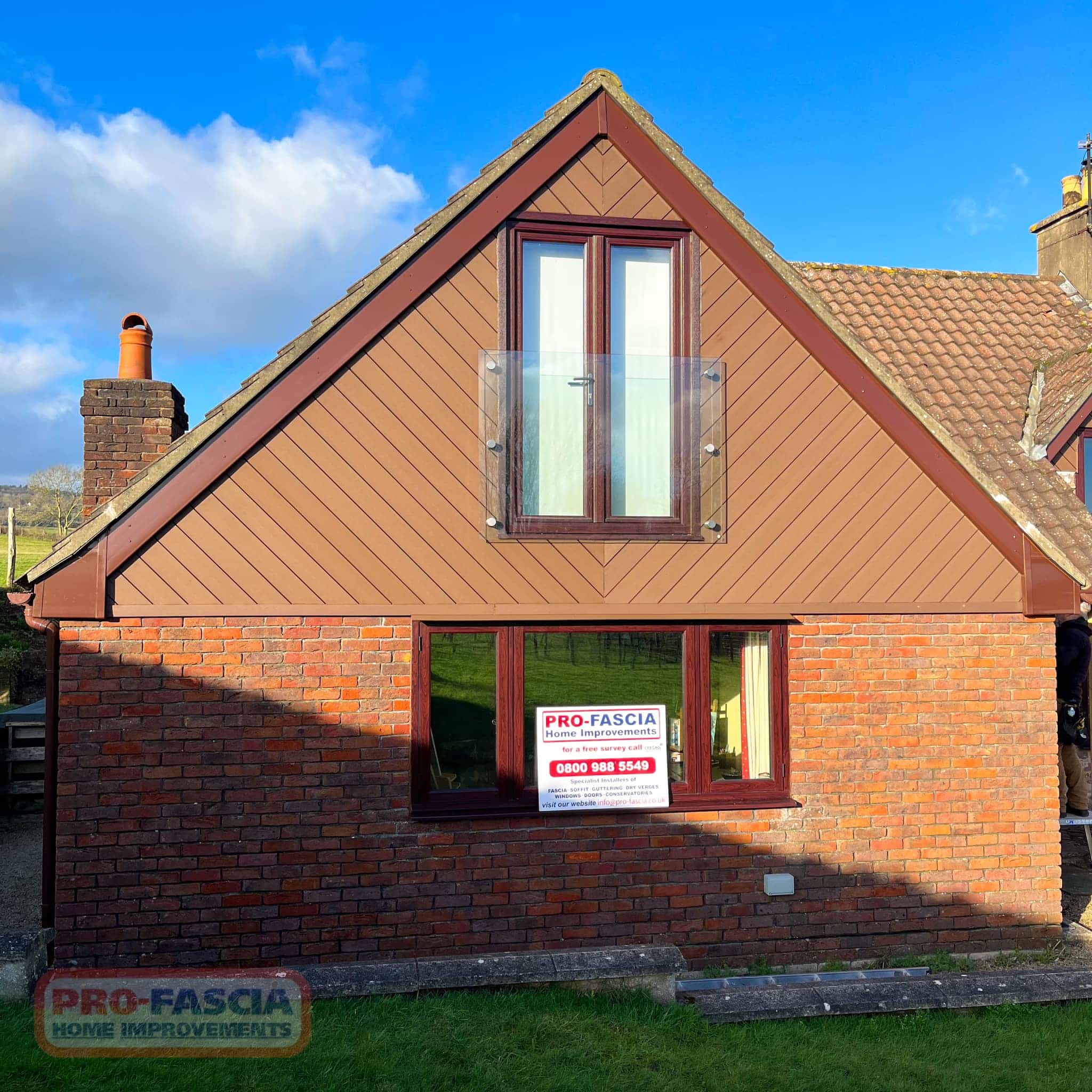 Meticulously installed perfectly profiled cladding, complemented by brand new fascia, soffit, and guttering, giving the property a fresh, modern look.