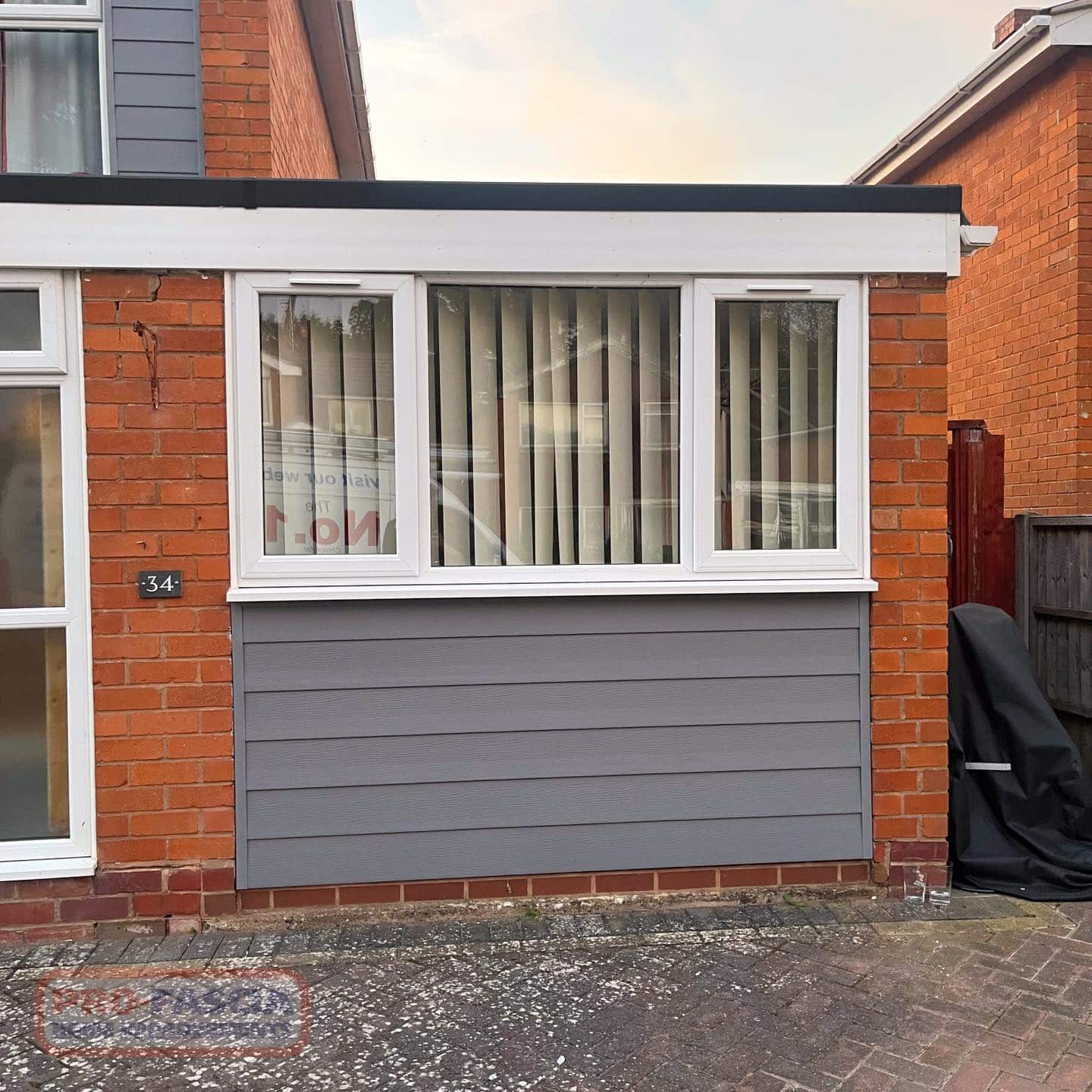 Pro-Fascia Home Improvements: Stunning Storm Grey Shiplap Cladding Installation in Worcester