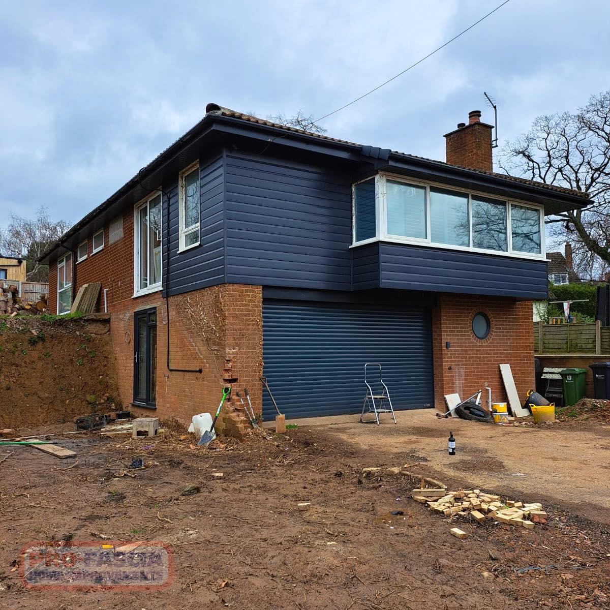 Pro-Fascia Home Improvements: Stunning Roofline and Shiplap Cladding Installation in Worcester