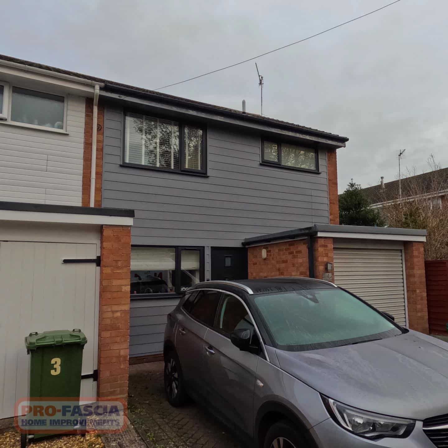 Pro-Fascia Home Improvements: Stunning Storm Grey Cladding Transformation in Worcester