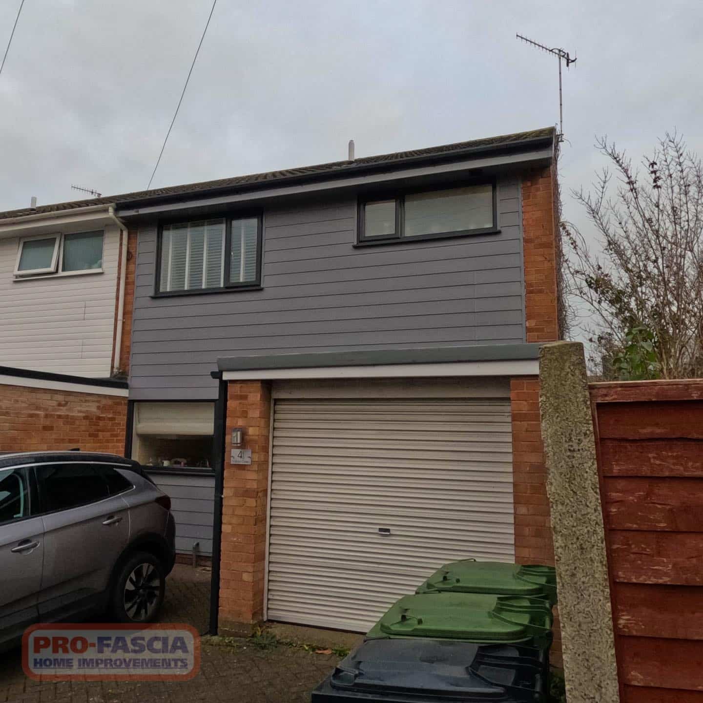 Pro-Fascia Home Improvements: Stunning Storm Grey Cladding Transformation in Worcester